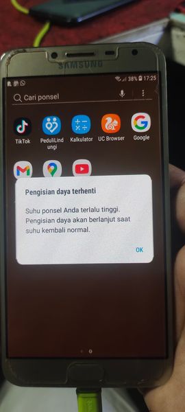 Samsung j400 suhu terlalu tinggi