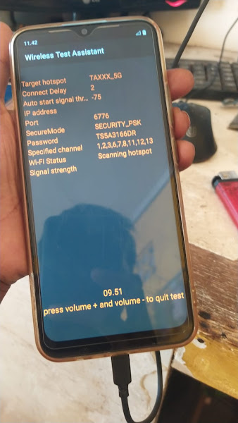 Exit Mode Wireless Test Assistant