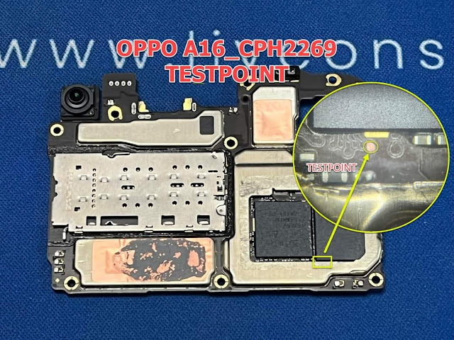 Oppo a16k/a16s test point