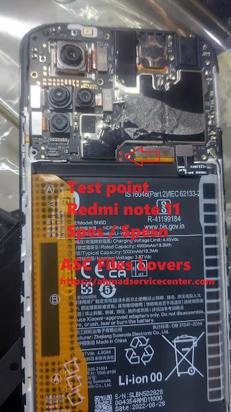 Test Point For Redmi NOTE 11 spes test point spesn test point