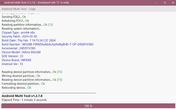 Infinix Hot 40i X6528B Firmware Flash File Stock ROM Unisoc T606