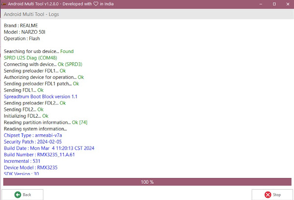 Realme Narzo 50i RMX3235 Firmware Flash File Stock ROM PAC