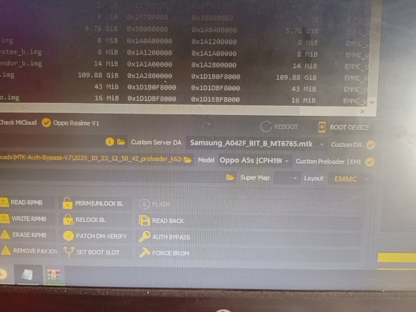 Samsung S25 ultra KW Read Scatter MT6765 Replika